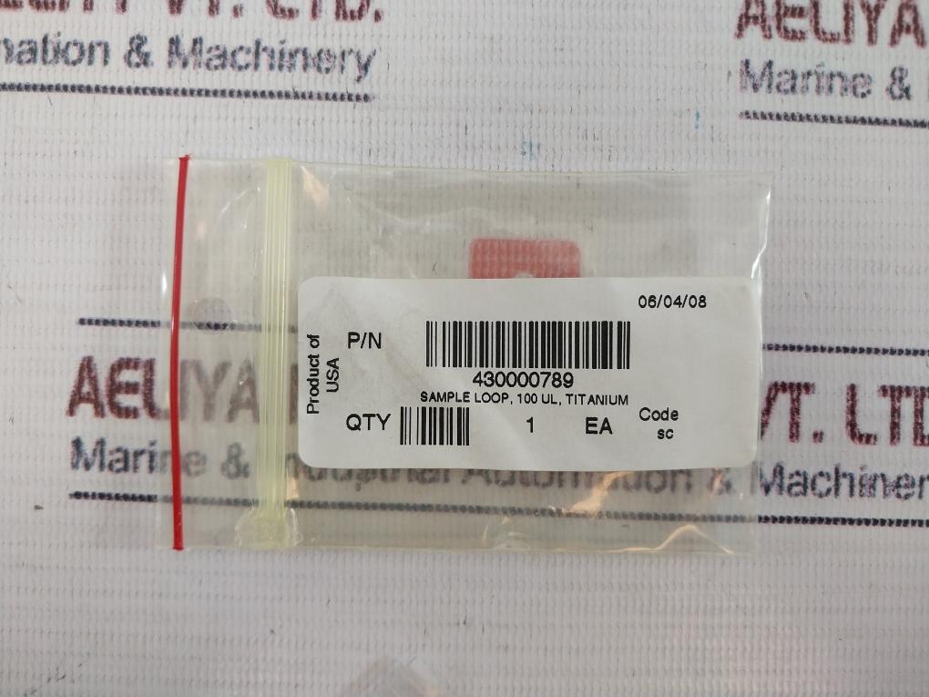 Waters 430000789 Titanium Sample Loop Code: Sc