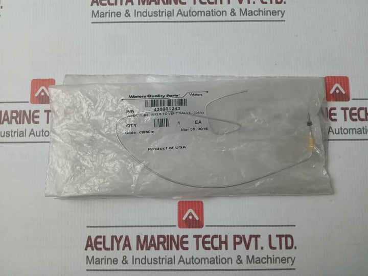 Waters 430001243 Assembly Tube Mixer To Vent Valve Ct960M