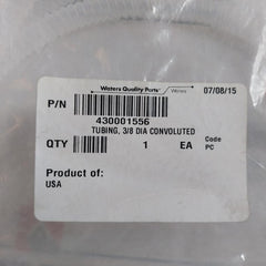 Waters 430001556 Tubing, Convoluted, Cuff At One End, 3/8 In X 72 In