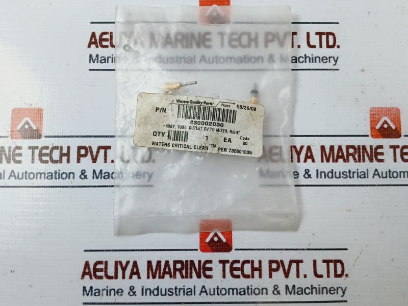 Waters 430002030 Outlet Cv To Mixer Right Tube Assy Bo