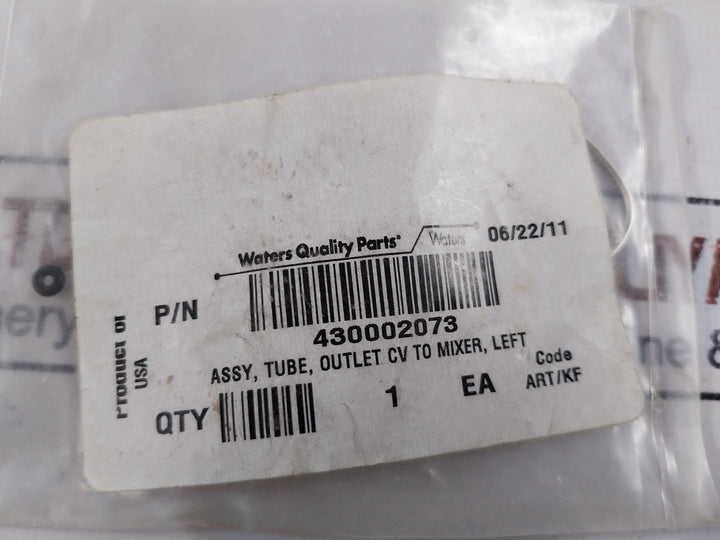 Waters 430002073 Tubing Assembly Left Oultlet CV to Mixer