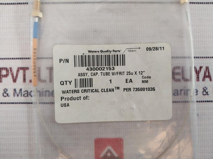 Waters 430002153 MM Cap Tubing Assembly