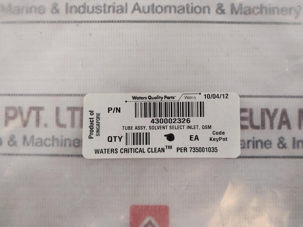 Waters 430002326 Tube Assembly Solvent Select Inlet QSM