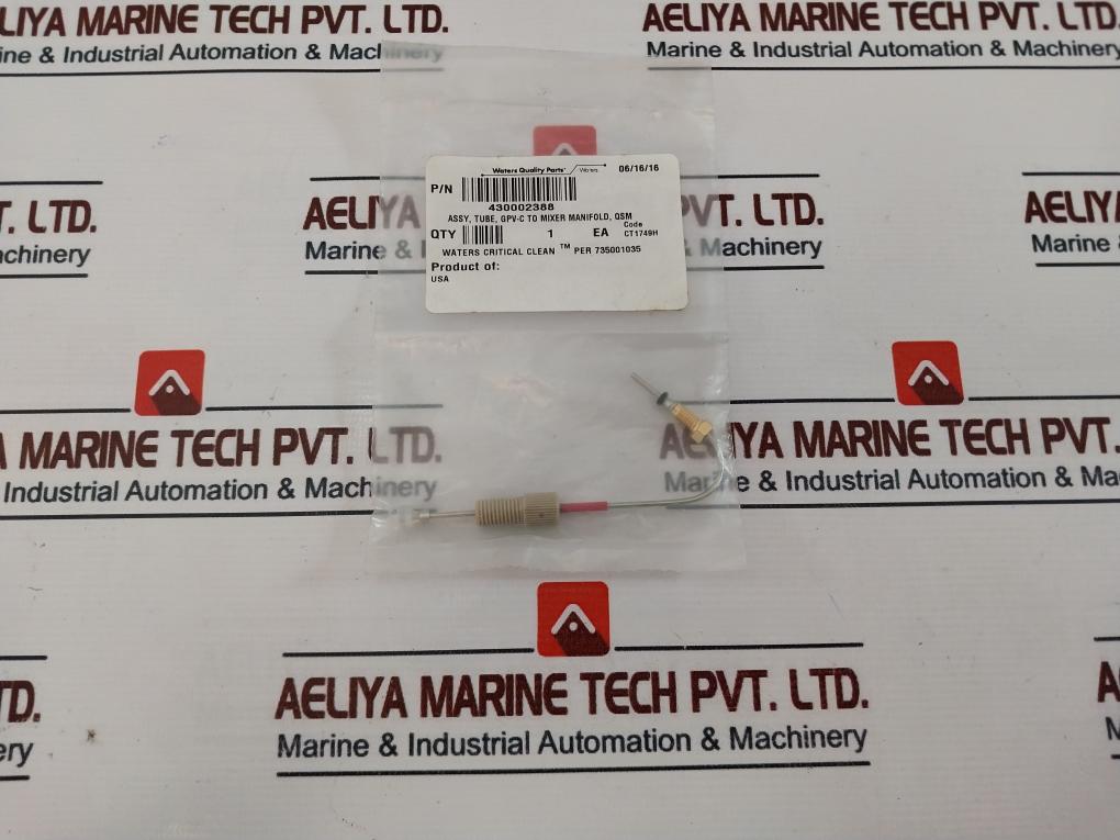 Waters 430002388 Gpv-c To Mixer Manifold Tube Assy Ct1749H