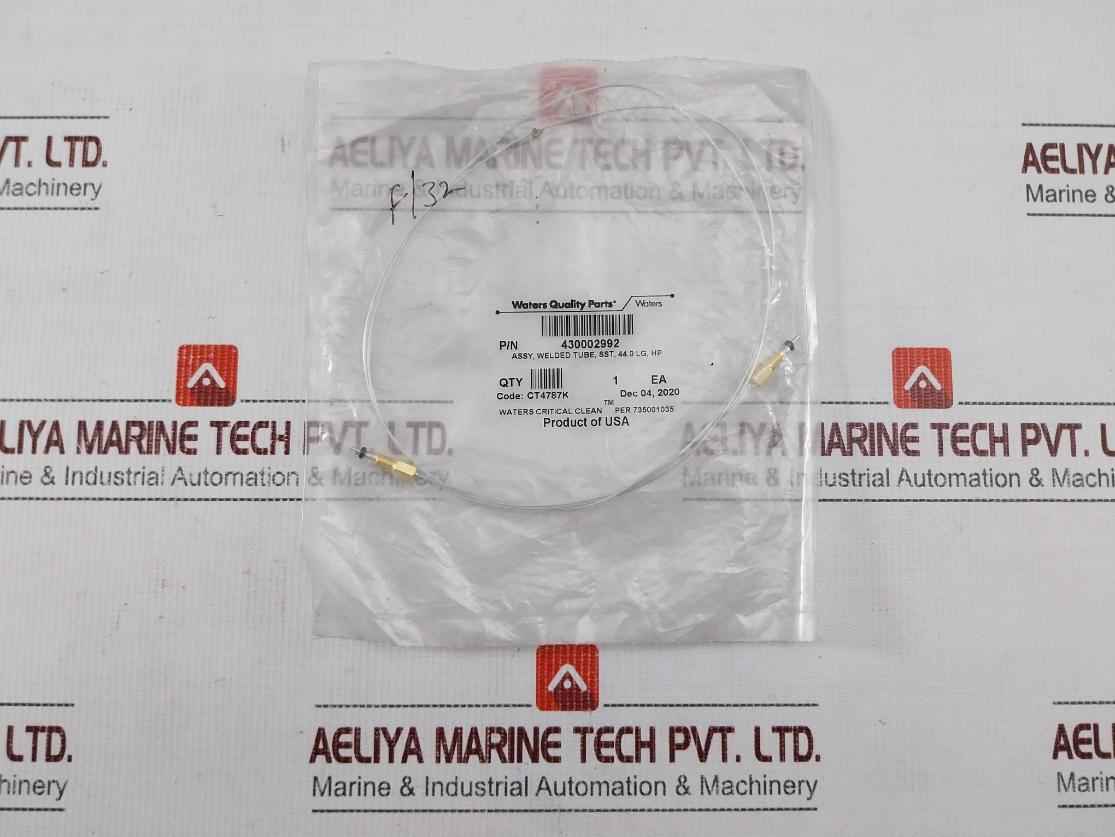 Waters 430002992 Welded Tubing Assembly Sst, 44.0 Lg, Hp