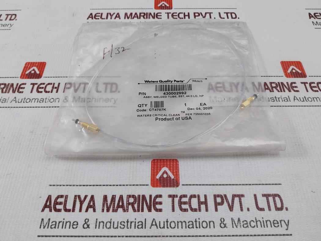 Waters 430002992 Welded Tubing Assembly Sst, 44.0 Lg, Hp