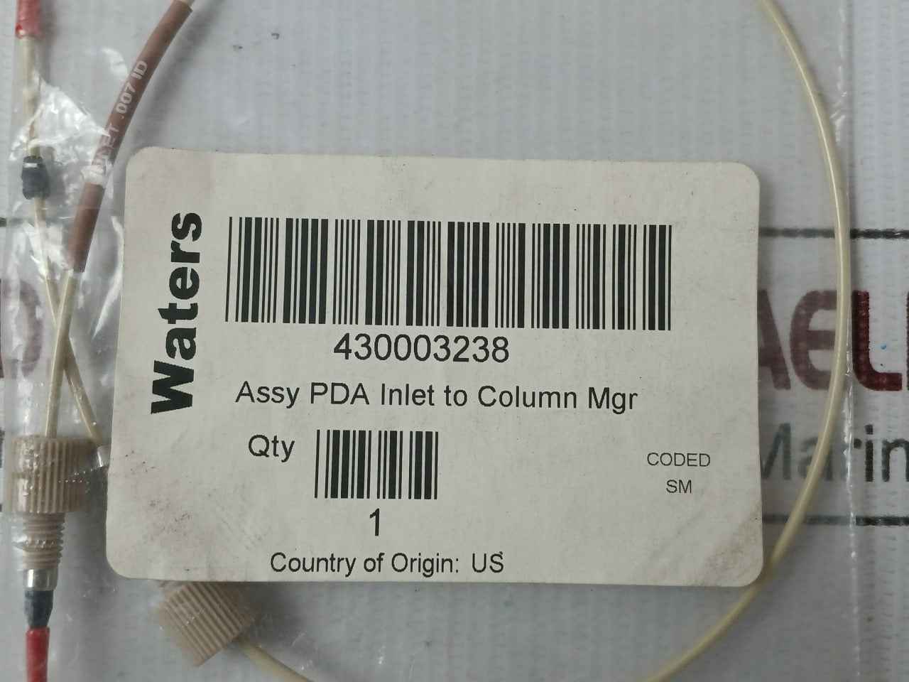 Waters 430003238 Tubing Assembly Column Sm Coded