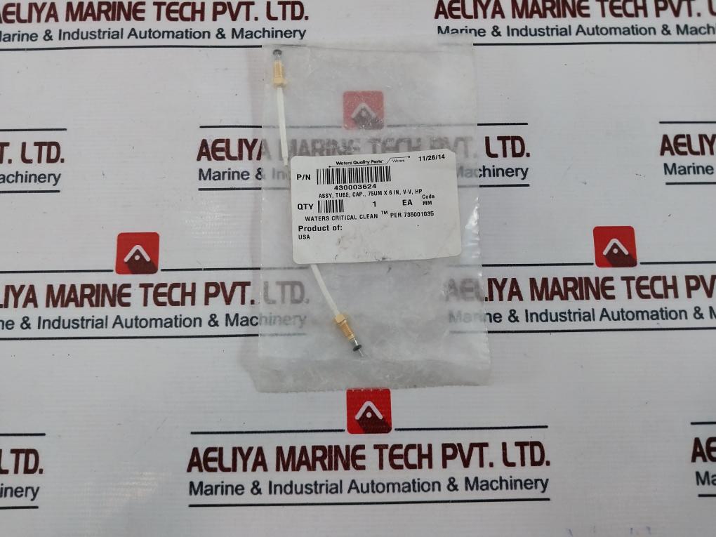 Waters 430003624 Tubing Assembly 75Um X 6 In, V-v , Hp Mm