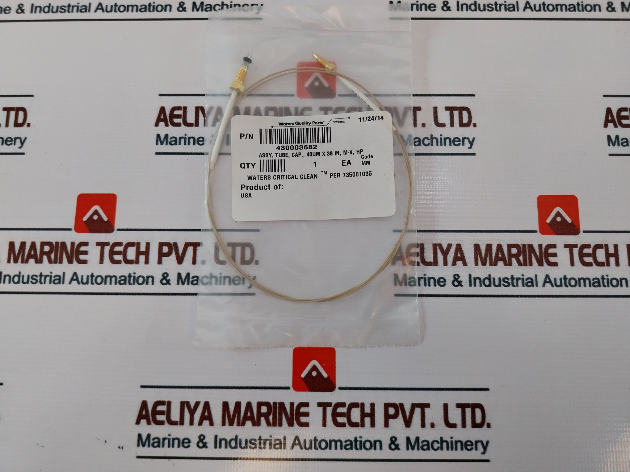 Waters 430003682 40Um X 38 In M-v Hp Capillary Tube Assy M-v Hp 735001035