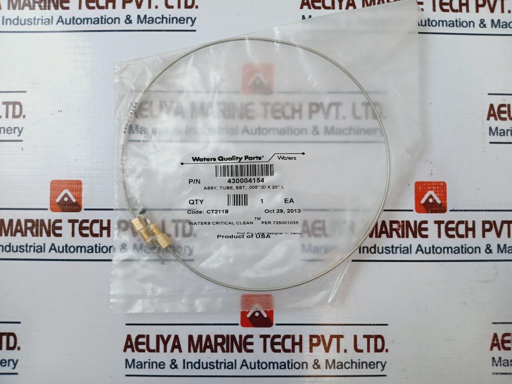 Waters 430004154 Tubing Assembly SST, .005” ID X 20” L