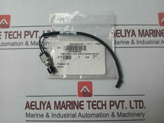 Waters 441000543 Elevator Supply Inhibit Switch Cable Assembly Rev-b