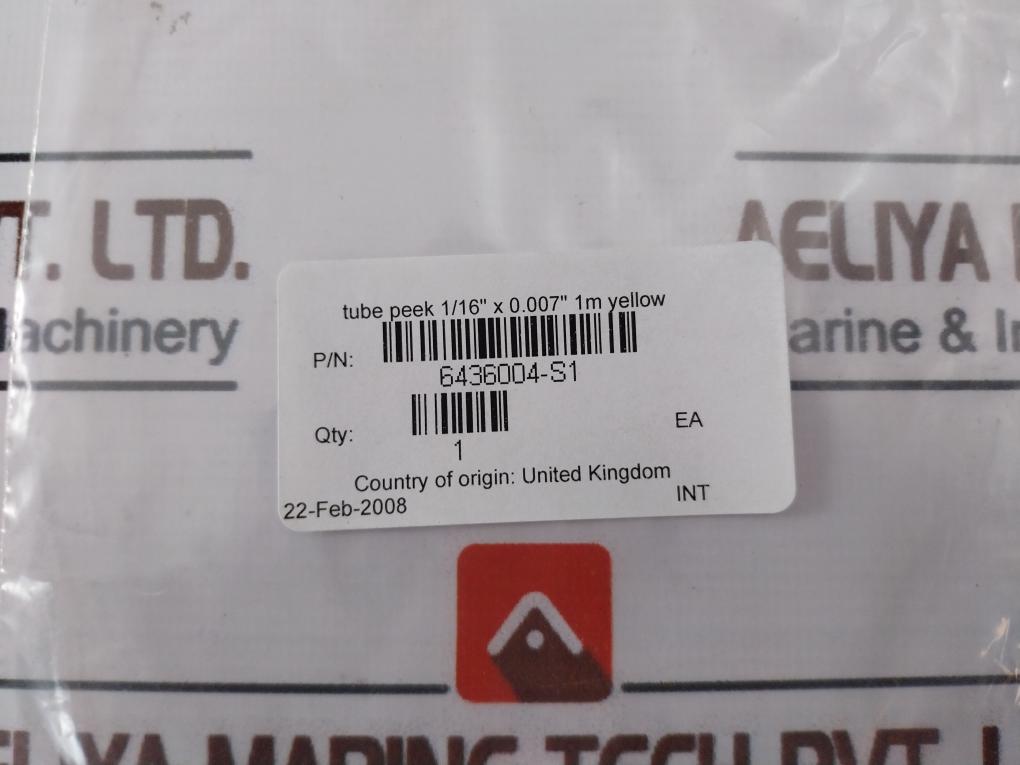 Waters 6436004-s1 Yellow Tube Peek 1/16”X 0.007” 1M