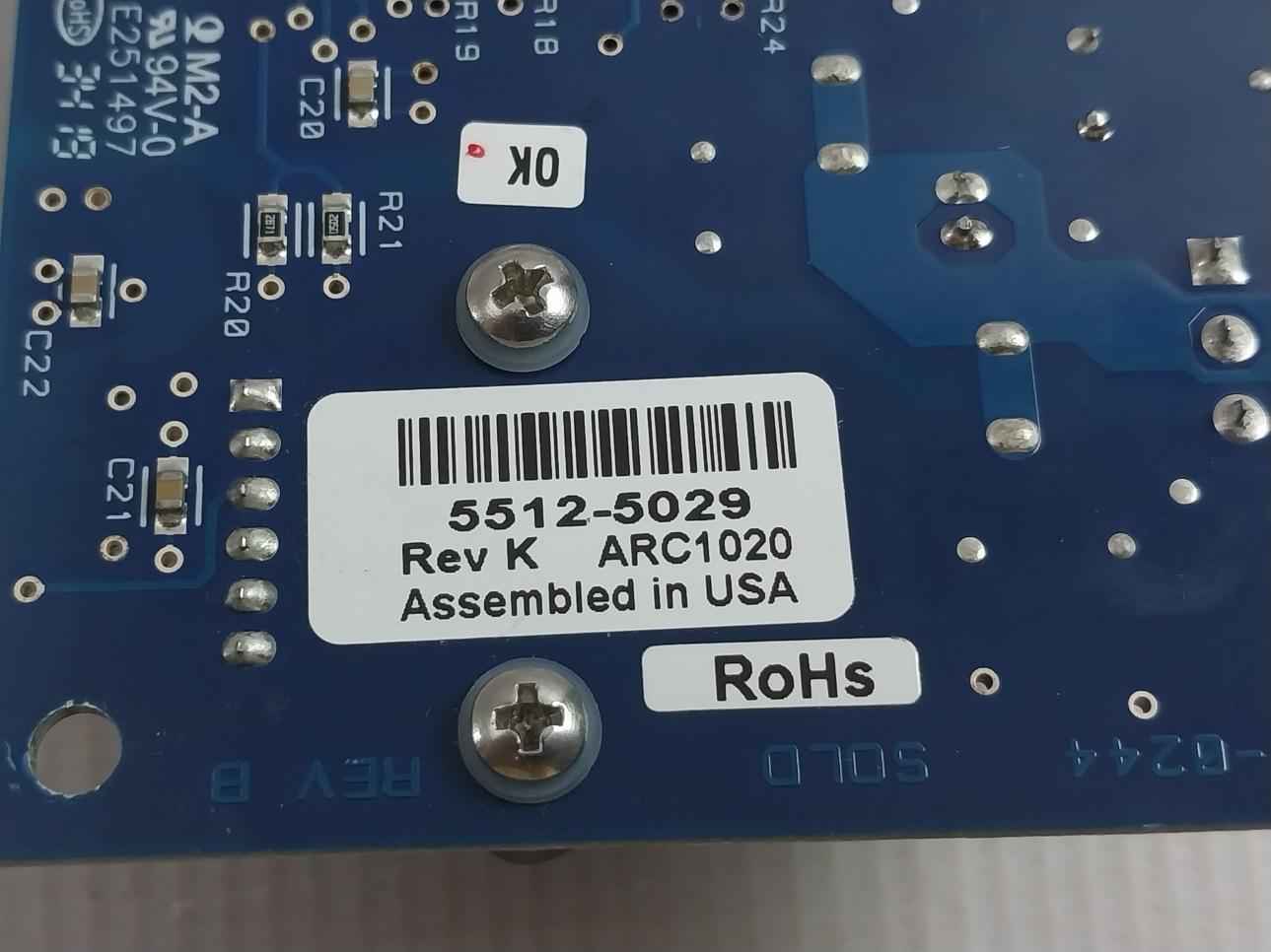 Waters 7000-0244 Qspi Degasser Control Board E251497 Rev.K Arc1020
