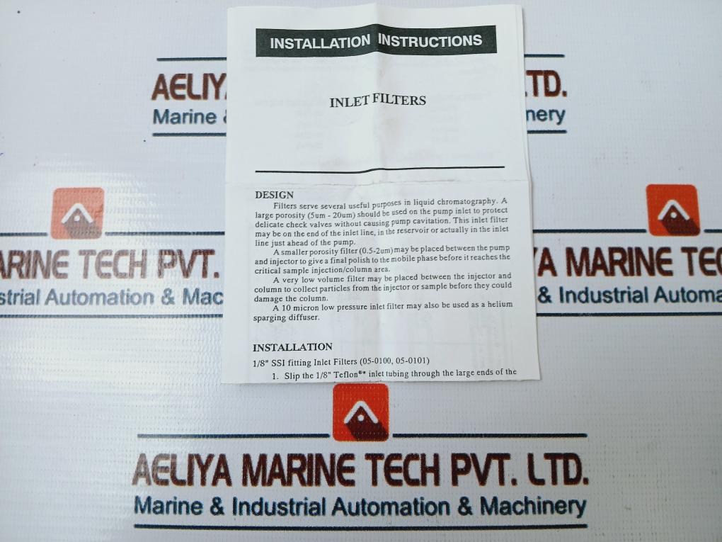 Waters 700000157 1/8 Plastic Inlet Filter