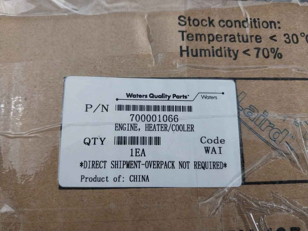 Waters 700001066 Heater/Cooler Engine 289001192 385150-001 Rev.D