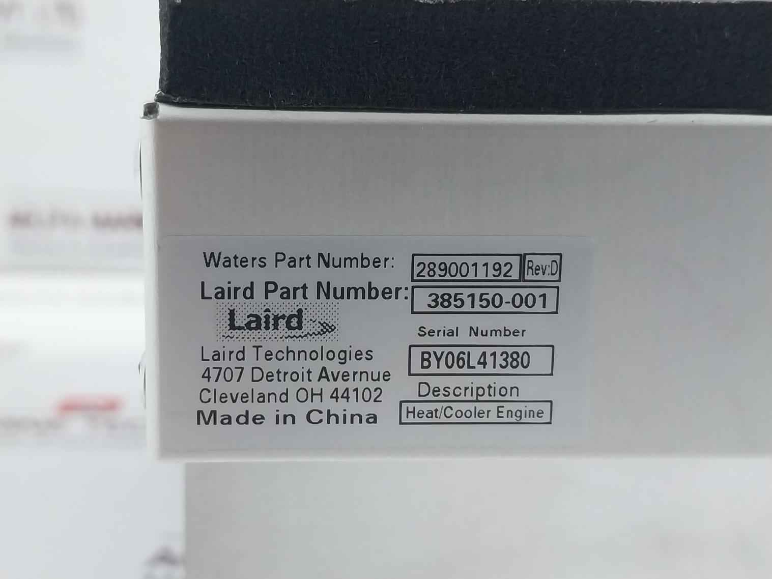 Waters 700001066 Heater/Cooler Engine 289001192 385150-001 Rev.D