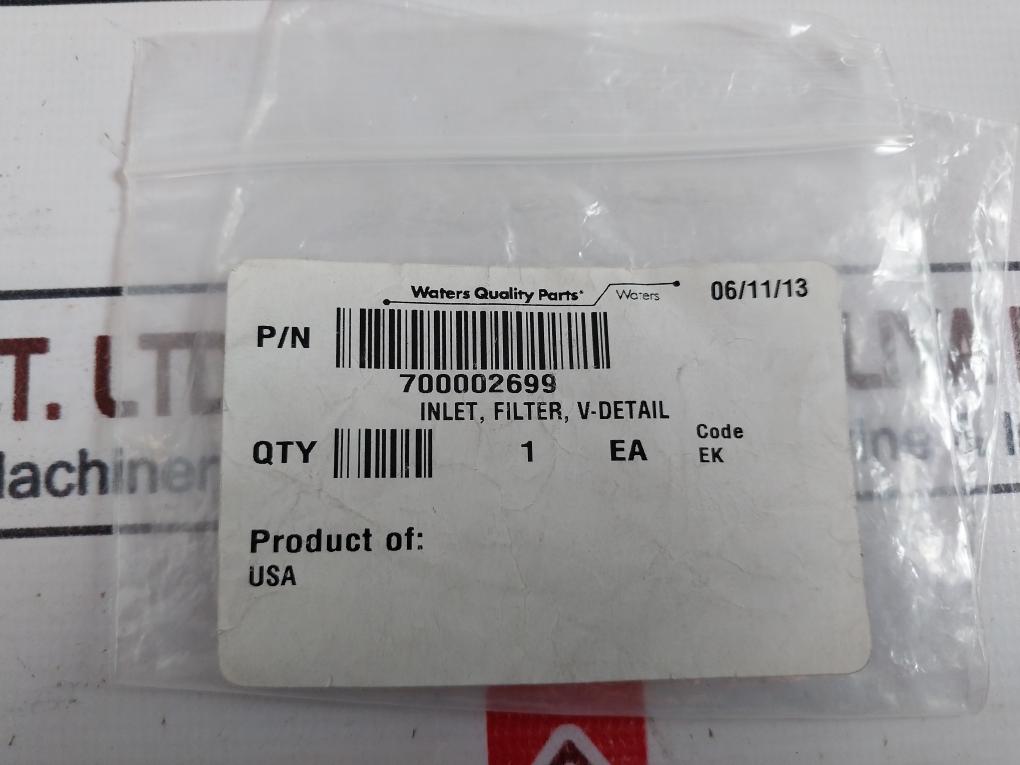 Waters 700002699 Inlet Filter V-detail 405004052