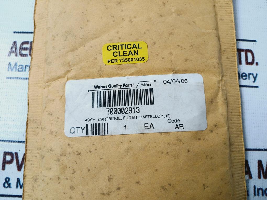 Waters 700002913 Cartridge Filter Assy Set