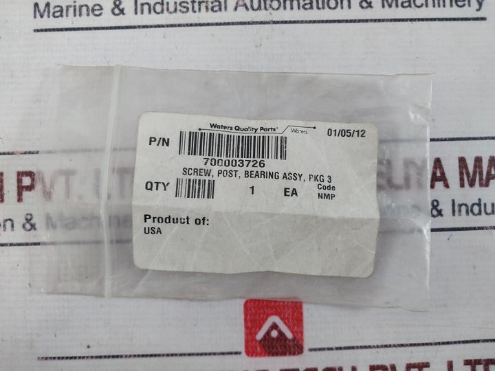 Waters 700003726 Screw, Post, Bearing Assy, Pkg 3