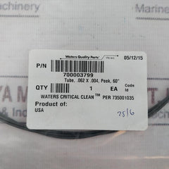 Waters 700003799 Tube Peek .062 X .004