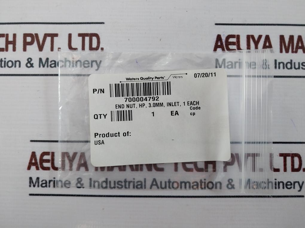 Waters 700004792 Inlet End Nut 3.0Mm