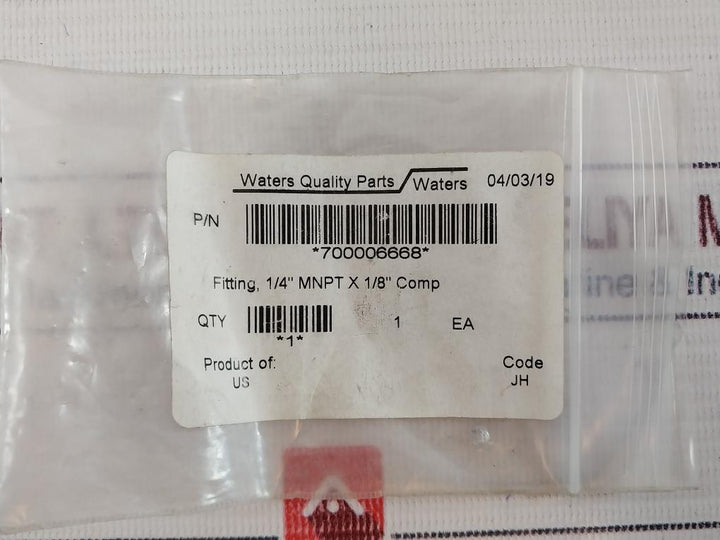 Waters 700006668 ¼” Mnpt X 1/8” Comp Fitting
