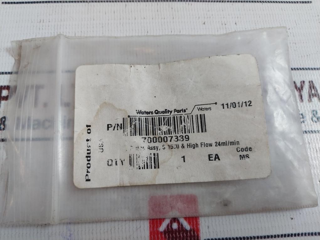 Waters 700007339 Piston Assy, S 1500 & High Flow 24ml/min