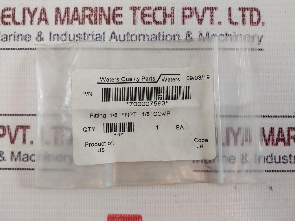 Waters 700007583 1/8” Fnpt – 1/8” Comp Fitting