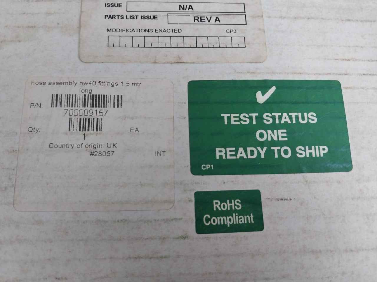 Waters 700009157 Vacuum Hose Assembly Rev A 40-70Mm