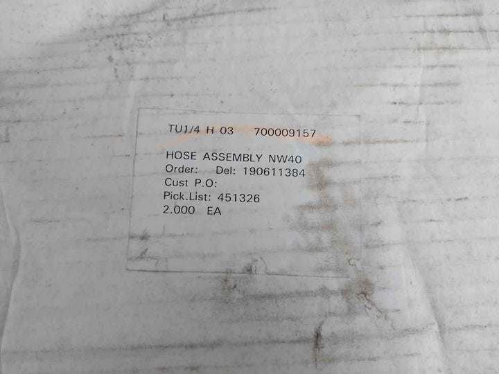 Waters 700009157 Vacuum Hose Assembly Rev A 40-70Mm