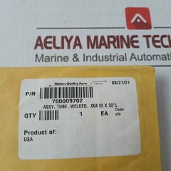 Waters 700009702 Assy Tube Welded