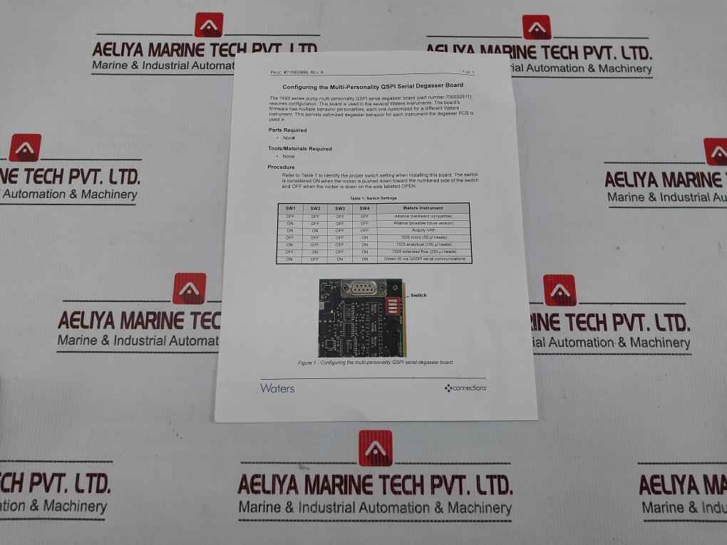 Waters 725000459 Qspi Serial Degasser Control Board Arc0219 Rev.A