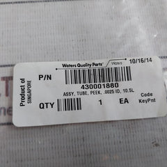 Waters Acquity Uplc 430001880 Peek Tube Assembly, .0025 Id, 10.5L
