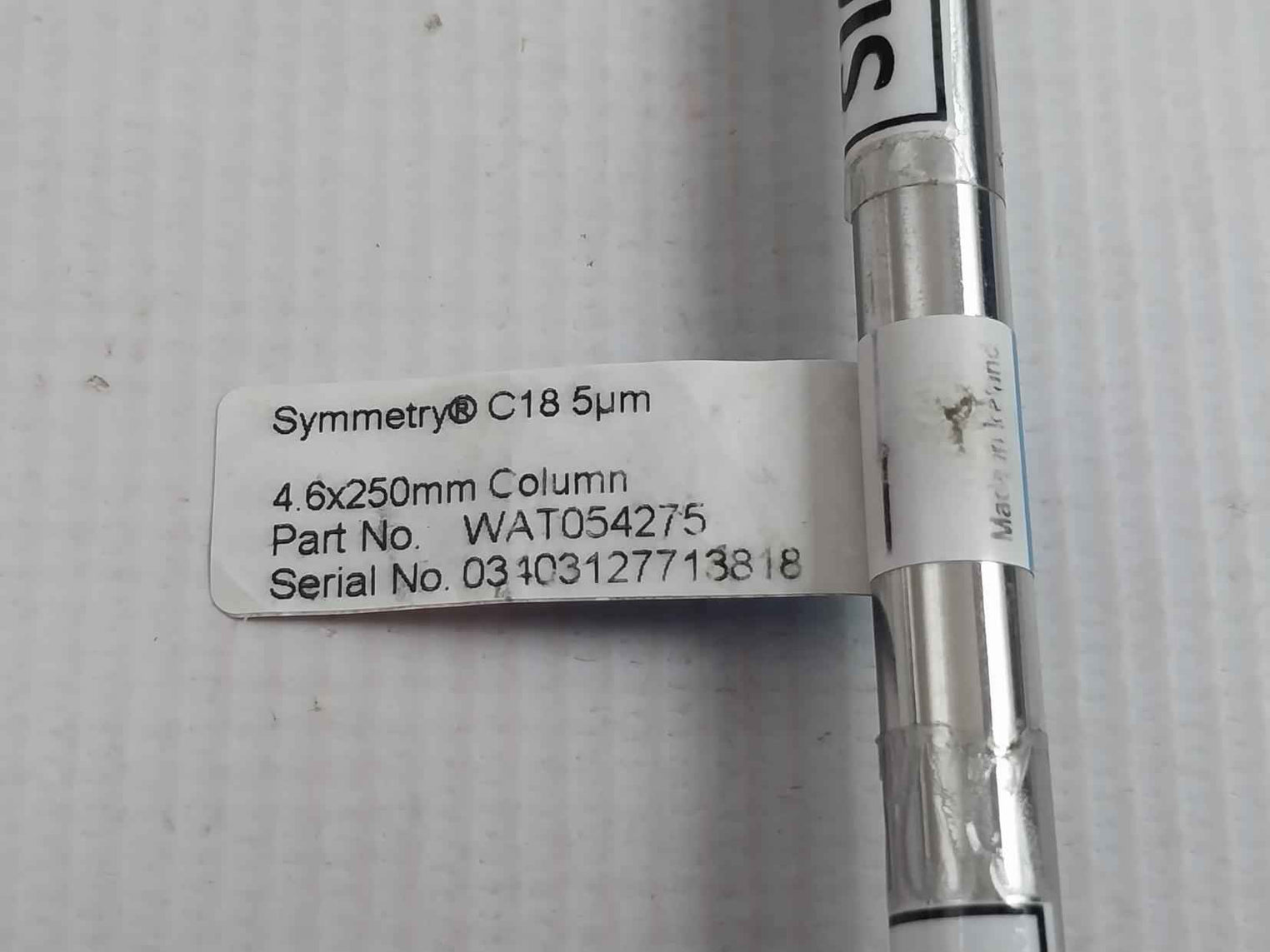 Waters Corporation Wat054275 Symmetry Column 4.6 X 250Mm 5 Micrometer