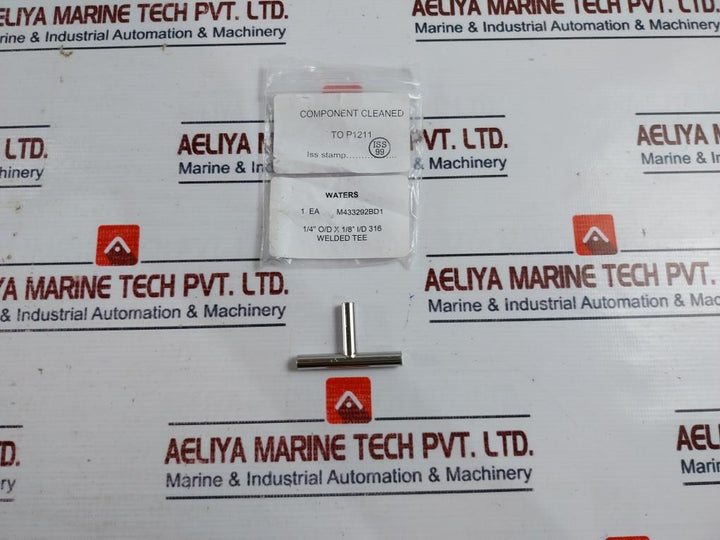 Waters M433292BD1 Welded Tee ¼” O/D X 1/8” I/D 316