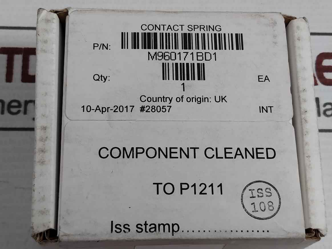 Waters M960171Bd1 Spring Contact
