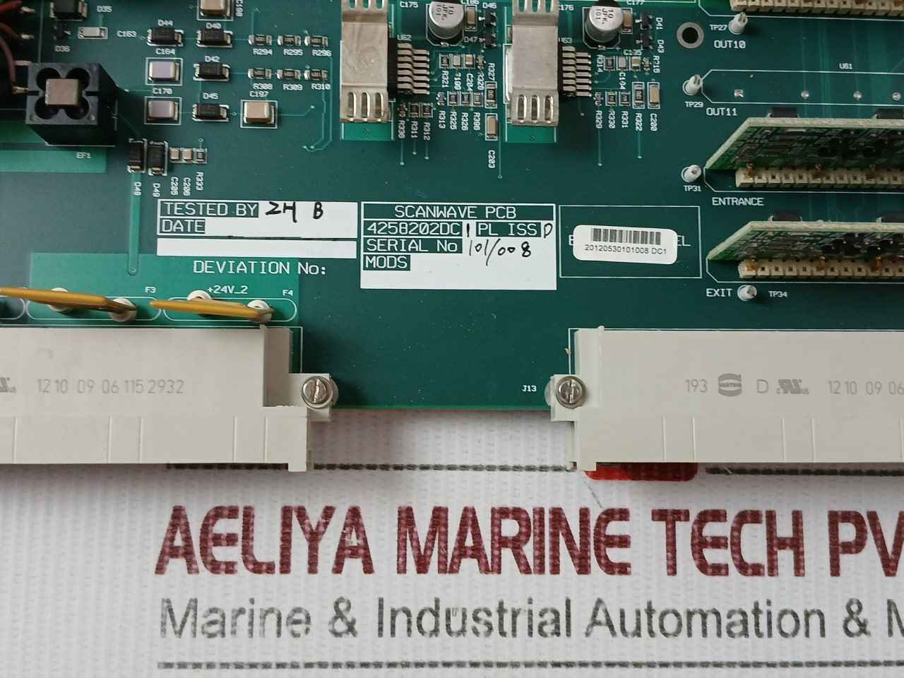 Waters Ma4258-202p1d Scanwave Storage Pcb Assembly 20120530101008 Dc1