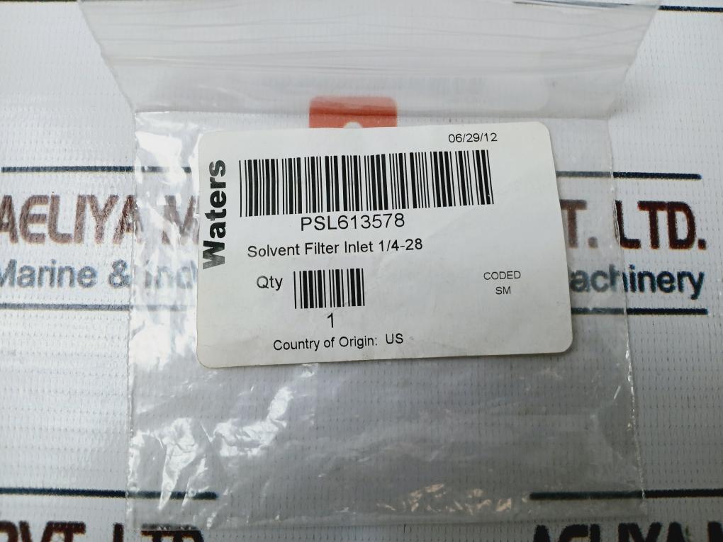 Waters Psl613578 Solvent Filter Inlet 1/4-28