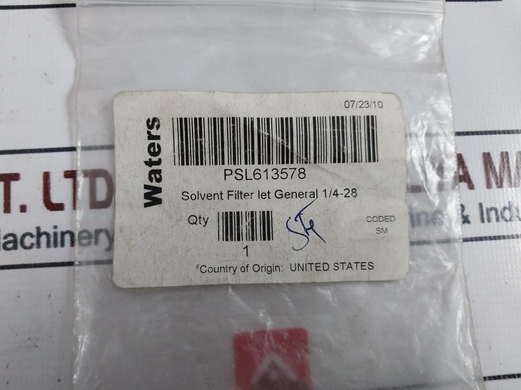 Waters Psl613578 Solvent Filter Let General 1/4-28