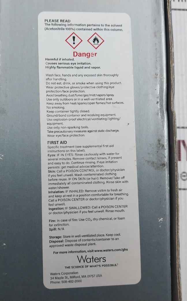 Waters Pss845542 Spherisorb Ods1 4.0X250Mm Analytical Column