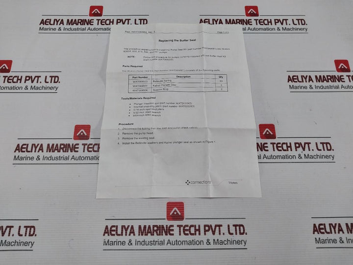 Waters Pump Seal Kit W/Spring Wat069581