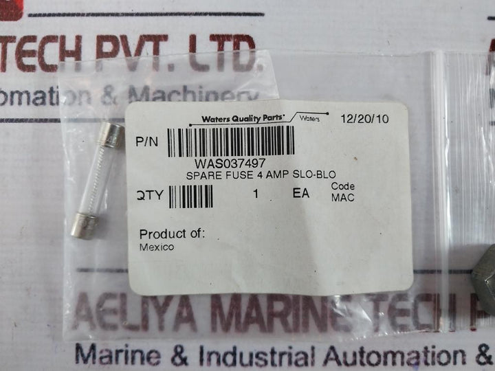 Lot of 3X WATERS LF.4A/250VP Time Delay Fuse