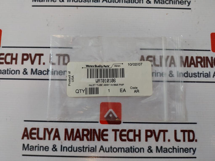 Waters Wat010106 Inlet Tube Assembly W/Ball & Seat Code: Ar