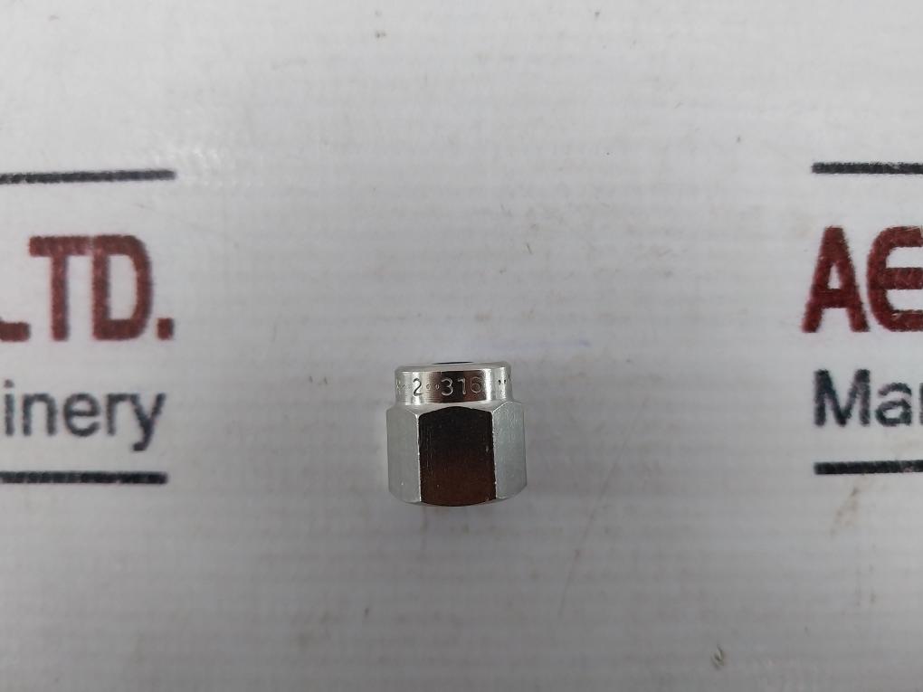 Lot of 5X Waters WAT022366 Nut Fitting 02X07 Hex SS