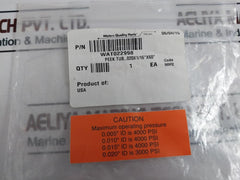 Waters Wat022998 Peek Tubing , .020 X 1/16” X 60”