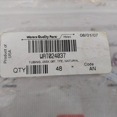 Waters Wat024037 Tubing,.055X.087,Tfe,Natural