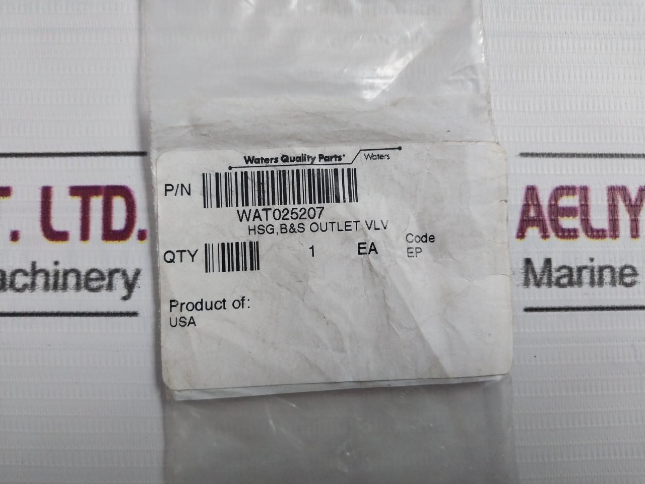 Waters Wat025207 Outlet Check Valve Housing Ball And Seat