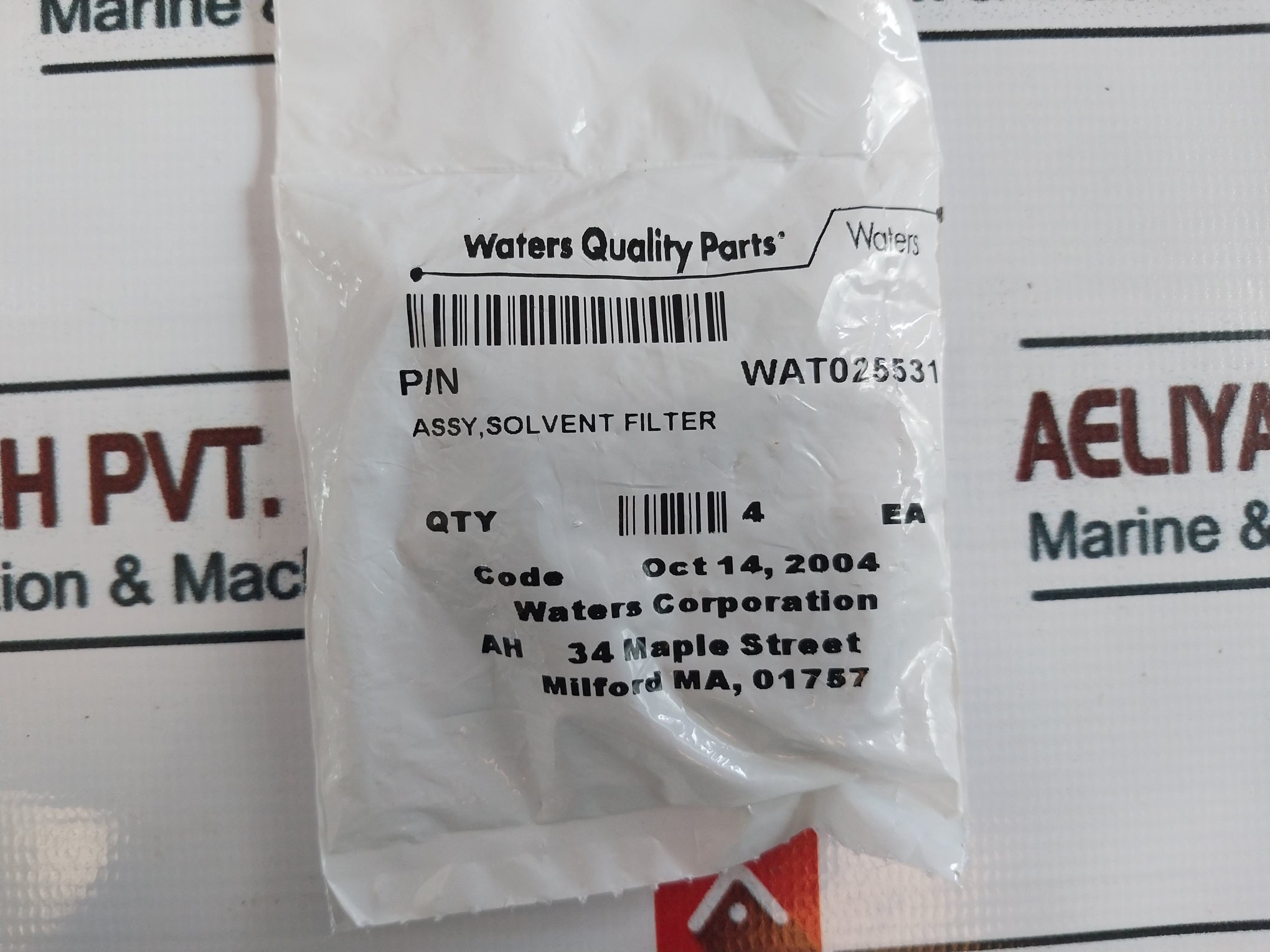 Waters Wat025531 Solvent Filter Assy Ah