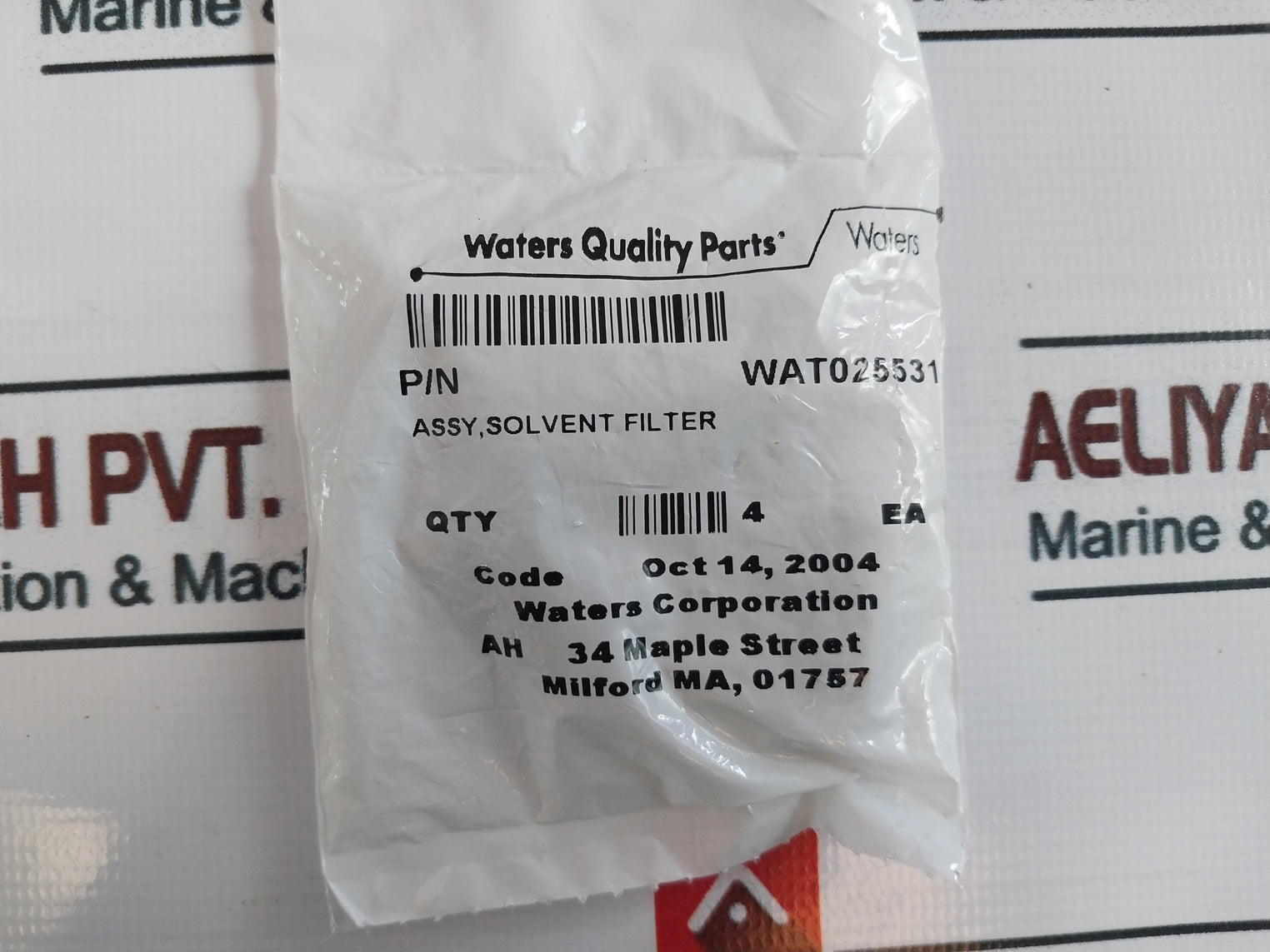 Waters Wat025531 Solvent Filter Assy Ah