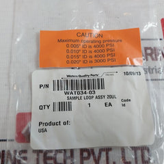 Waters Wat034-03 Sample Loop Assy 20 µL
